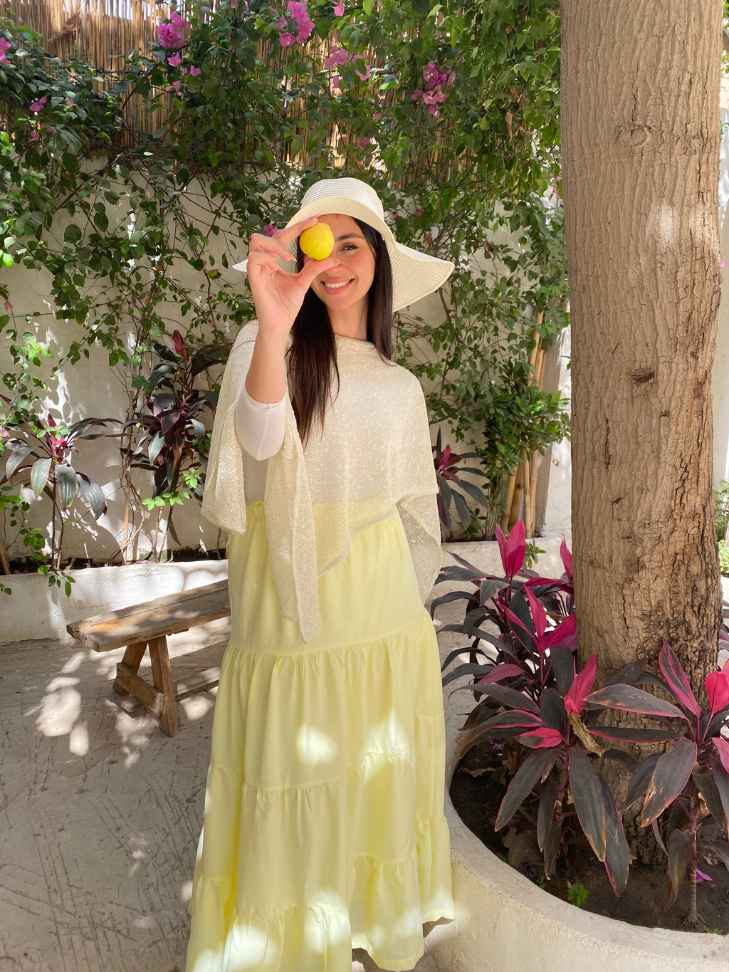 Butter yellow skirt