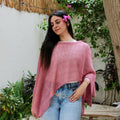 Glitter cape ( white - pink- gold )