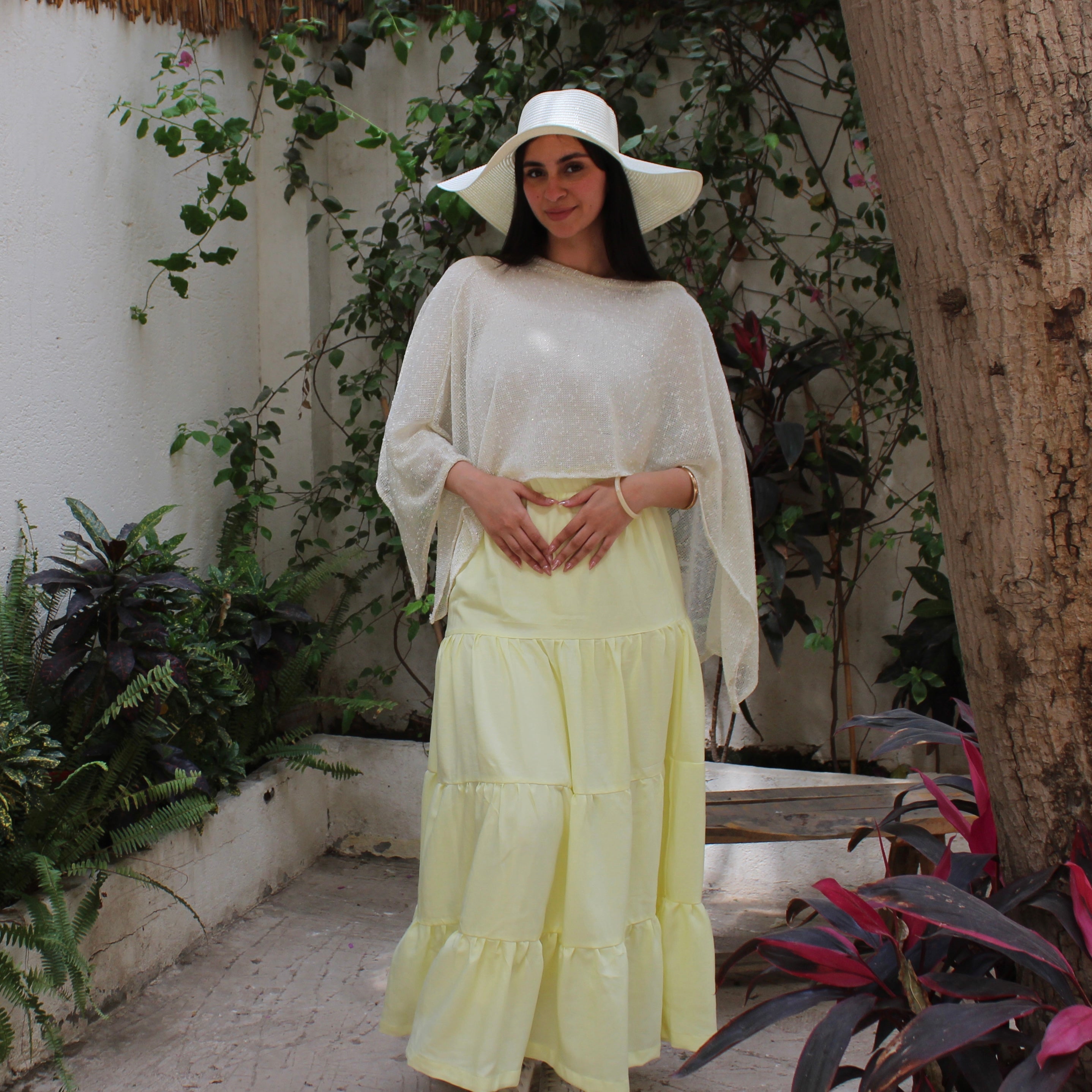 Butter yellow skirt