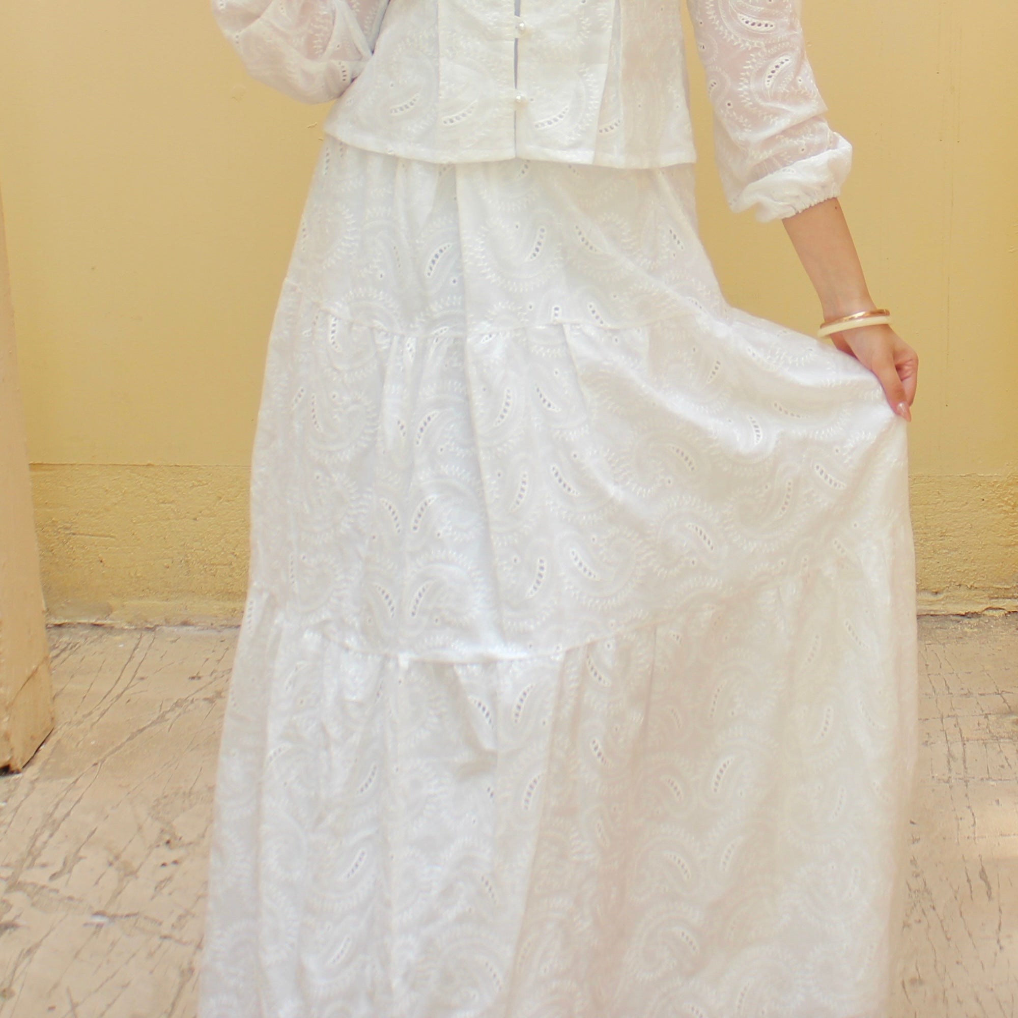 A Voile white skirt